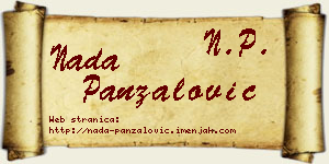 Nada Panzalović vizit kartica